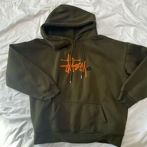 Stussy international sweater army green men’s boys